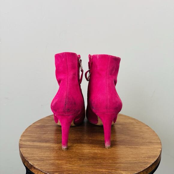 Sam Edelman Pink Karen Suede Booties Women’s Size 6.5 - Picture 7 of 14